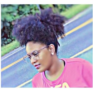 Silver Large Geometric Wire Shades w/ Clear Lens